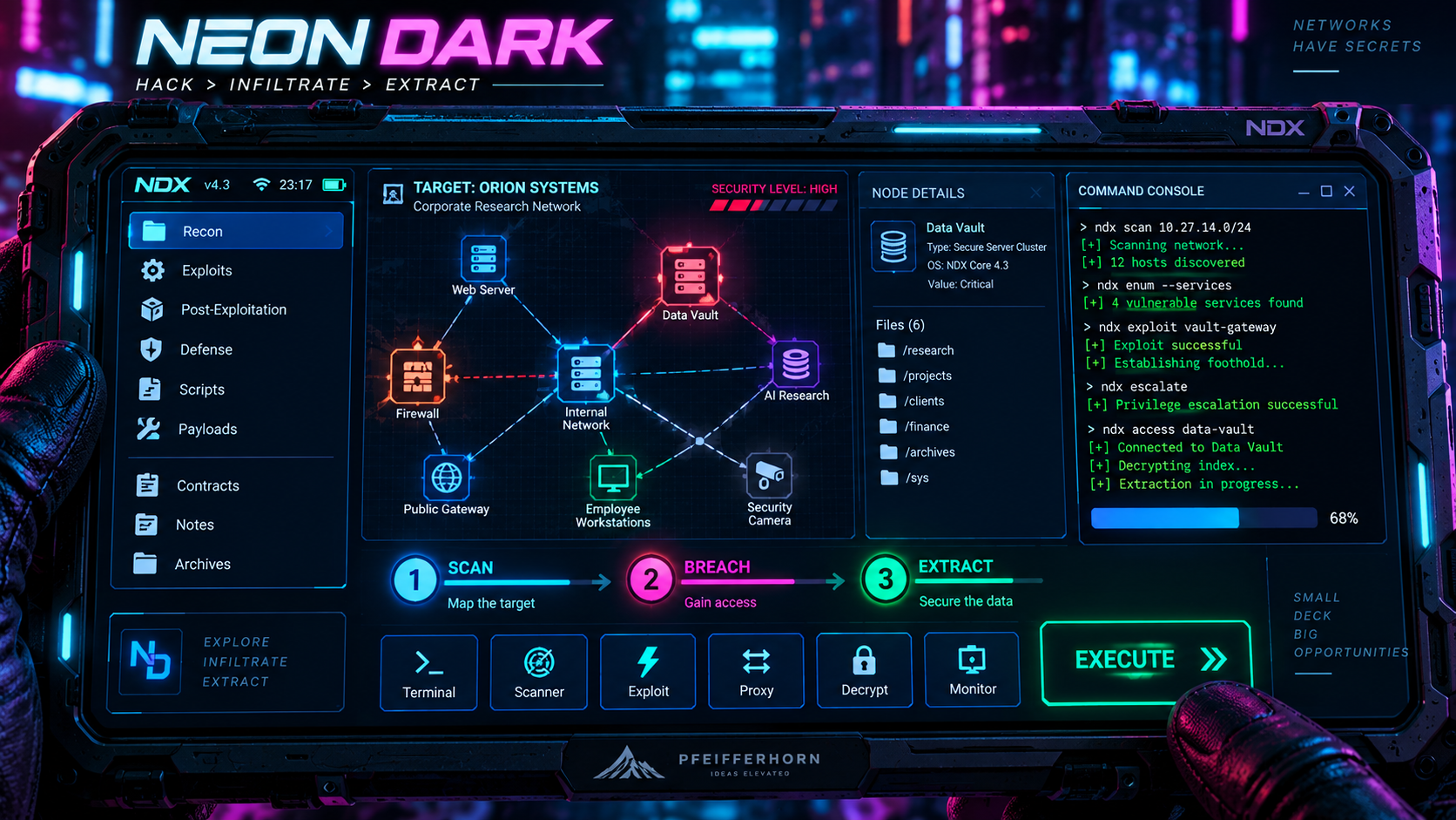 Neon Dark gameplay