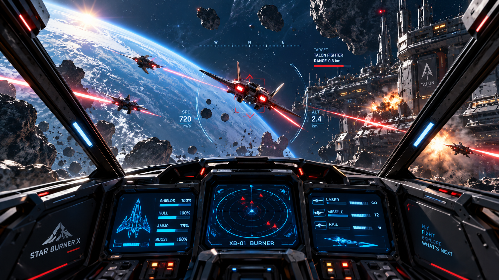 Star Burner X gameplay